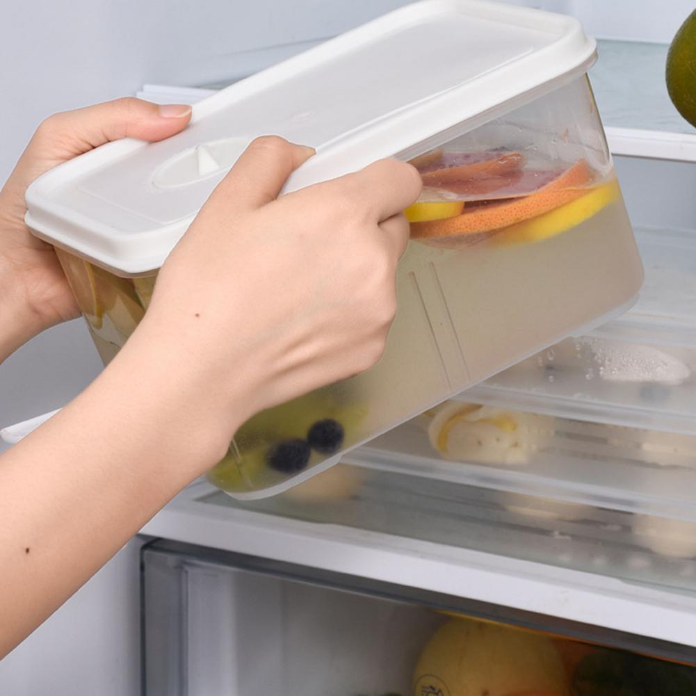 Large Refrigerator Cold Kettle With Faucet Lemonade Bottle Drinkware Kettle Pot Beverage Dispenser Cool Water Bucket Kitchen Box