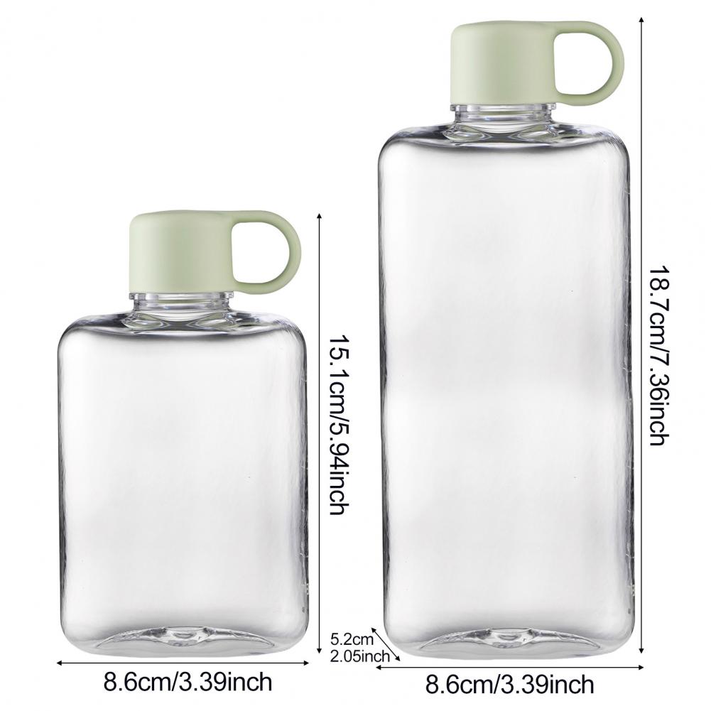 Wasserbecher, 360/500 ml, flache Wasserflasche,... – Grandado