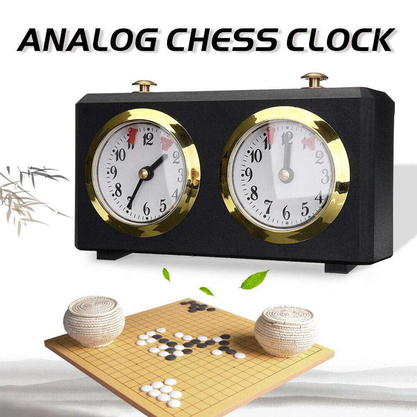 Internationale Checkers Analoge Schaakklok-Mechanische Schaken Klokken Garde-Schaken Klok Count Up Down Game Accessoire