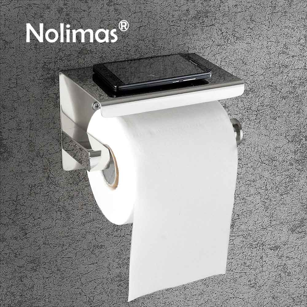 Toiletrolhouder Rvs Wall Mounted Dubbele Toiletrol Grandado