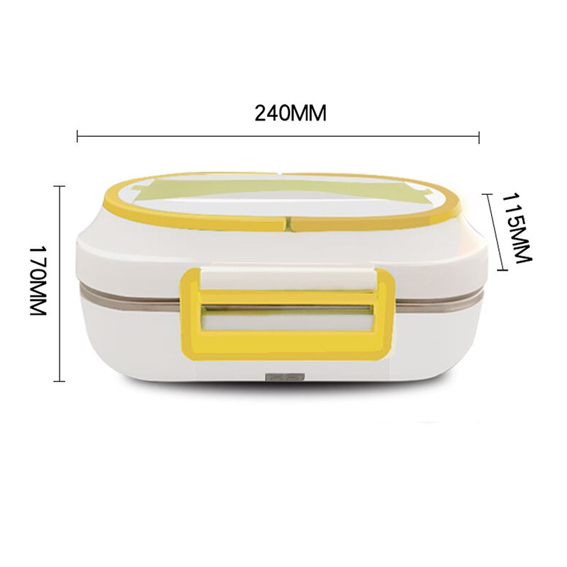 2 in 1 dubbel användning 12v 220v 304 rostfritt elektrisk matlåda matuppvärmning varmare behållare hem bilvärmare bärbar bento låda