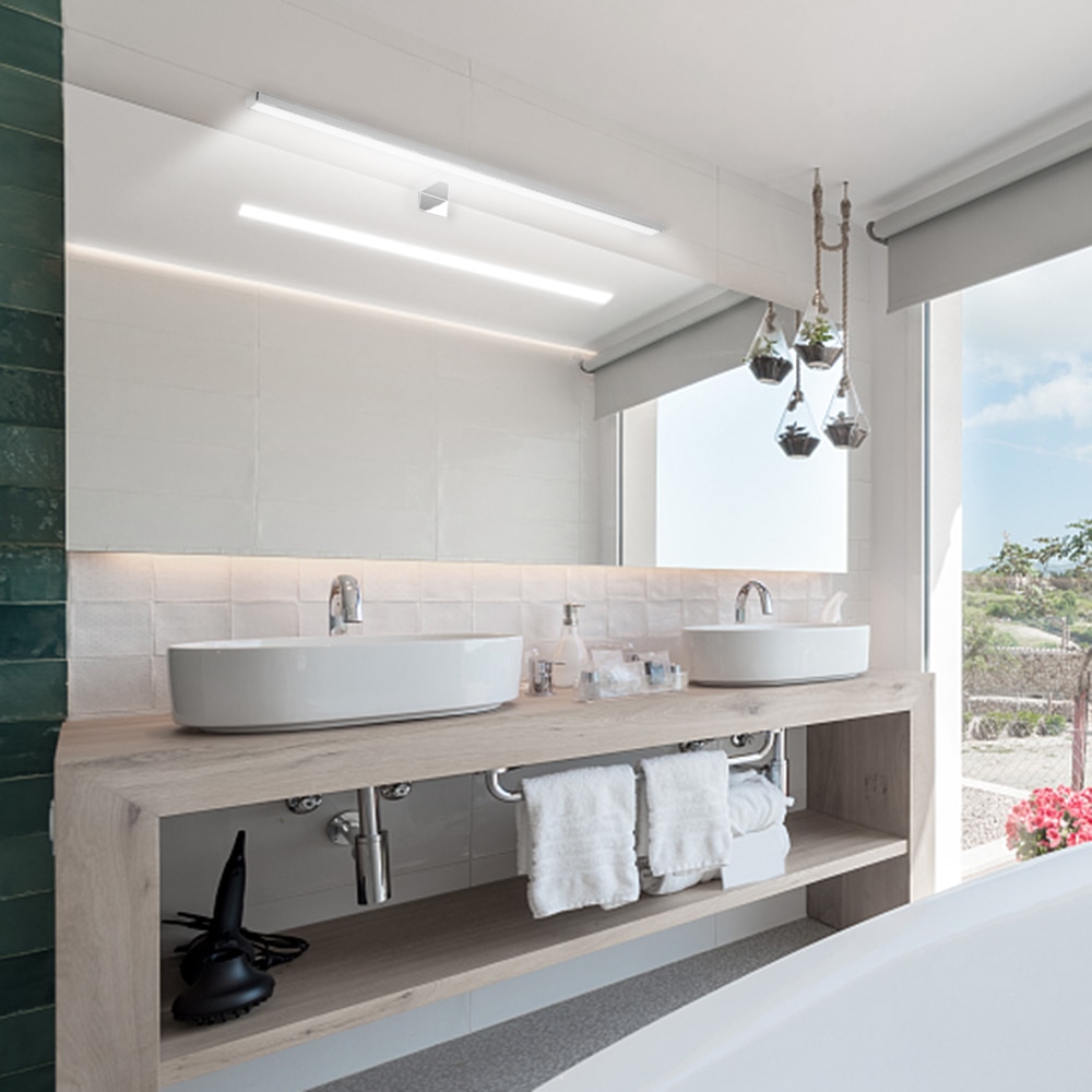 Ledet væglampe vandtæt  ip44 indendørs badeværelse vægmonteret lysskab soveværelse moderne væglamper 30cm 60cm