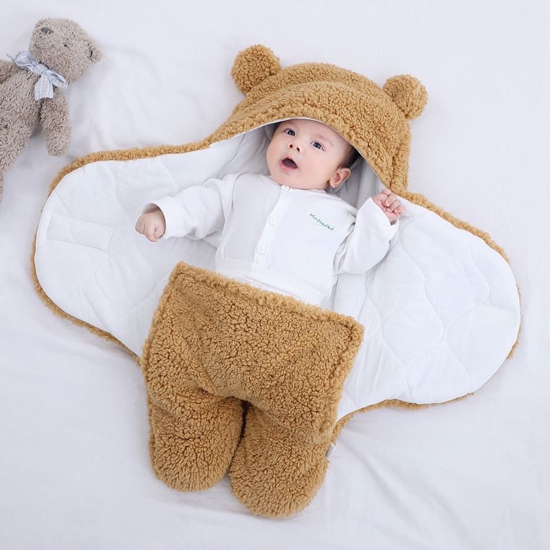 Baby Slaapzak Ultra-Zachte Pluche Fleece Pasgeboren Ontvangen Deken Baby Jongens Meisjes Clothessleeping Nursery Wrap Inbakeren