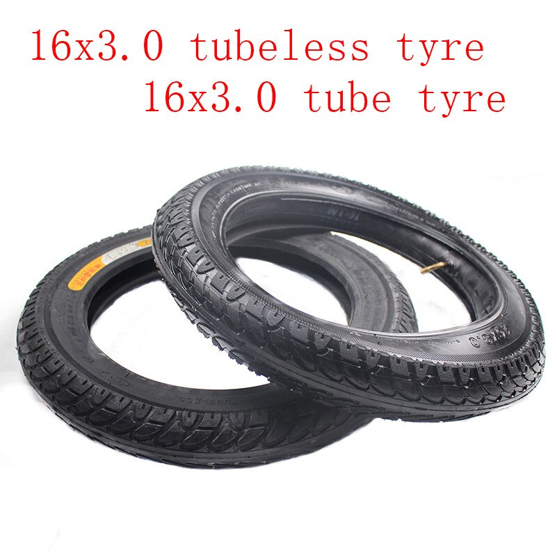 Lightning shipment electric bicycle tires 16x3.0 inner and outer tire or tubeless tire Electric Bicycle tire bike tyre 16*3.0