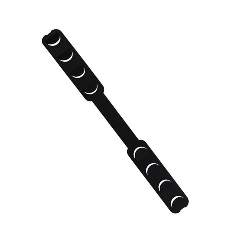 Mascarilla ajustable con cordón y cinturón extensible, mascarilla de silicona para prevención del dolor de oído, gancho para las orejas: 1PC-black