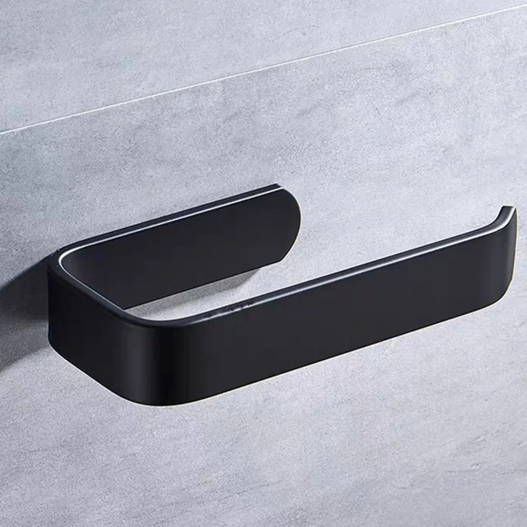 Baderomsutstyr håndklestativ til badet selvklebende håndklestativ veggmontert, ikke-perforert toalettpapirholder: Gul