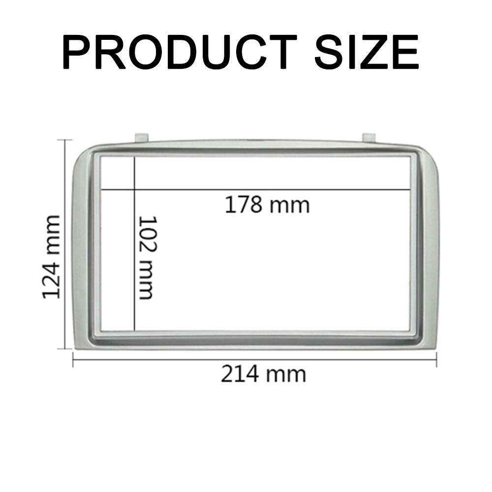 Kit de montaje de Panel de CD estéreo para Alfa Romeo 147, doble Din, embellecedor de instalación de salpicadero, Marco facial