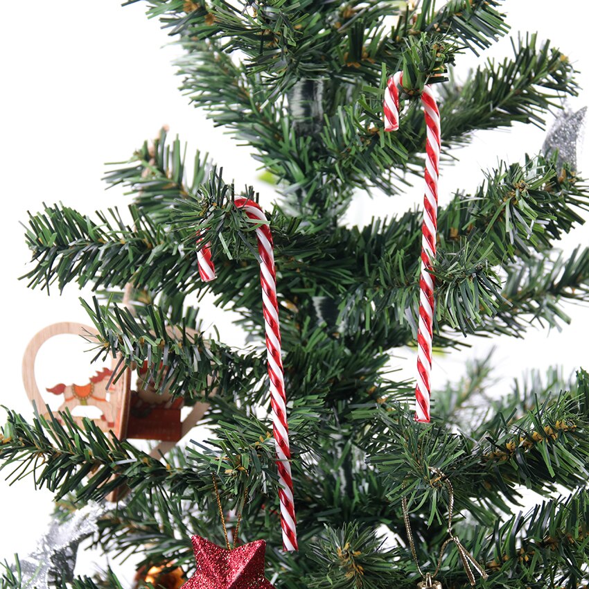 6PCS/Pack Christmas Cane Candy House Decoration Christmas Decorations For Tree Year Decoration