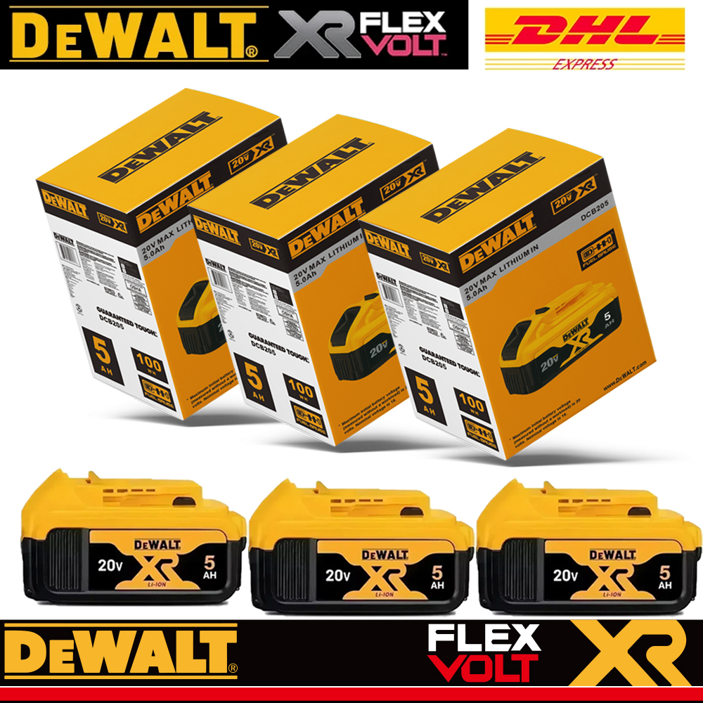 DEWALT original 18V, 6.0AH, DCB115, DCB118, DCB205, DCB200 battery charger, fast charging, lithium battery, tool battery