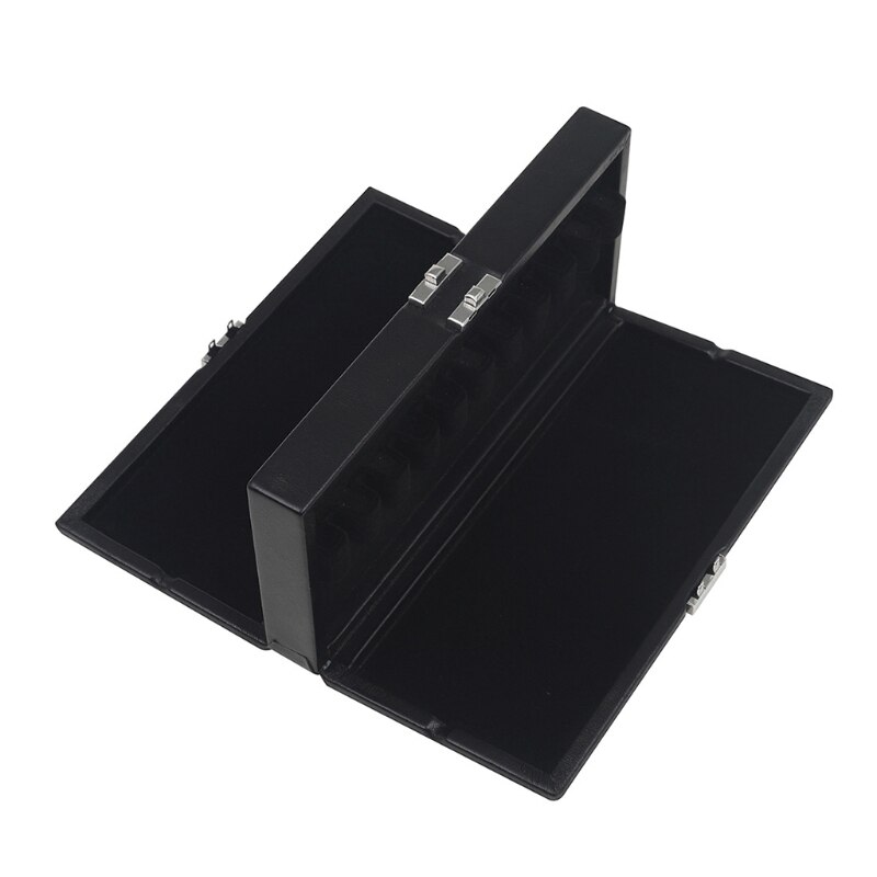 Wooden Oboe Reed Case Storage Box for 20 Oboe Reeds PU Leather Cover Black