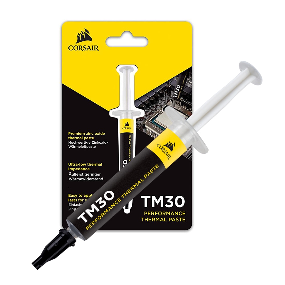 CORSAIR TM30 Performance Thermal Paste Low-Viscosity Premium Zinc Oxide Material-CT-9010001-WW