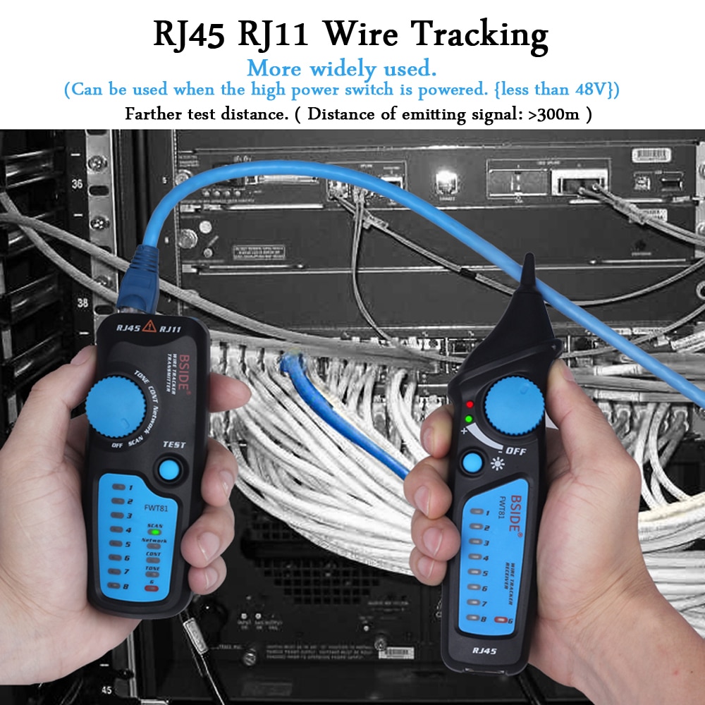 Rete Ethernet cavo LAN tester inseguitore telefono RJ45 RJ11 cavo telefonico USB cavo analizzatore rilevatore strumenti di ricerca linea SM6812