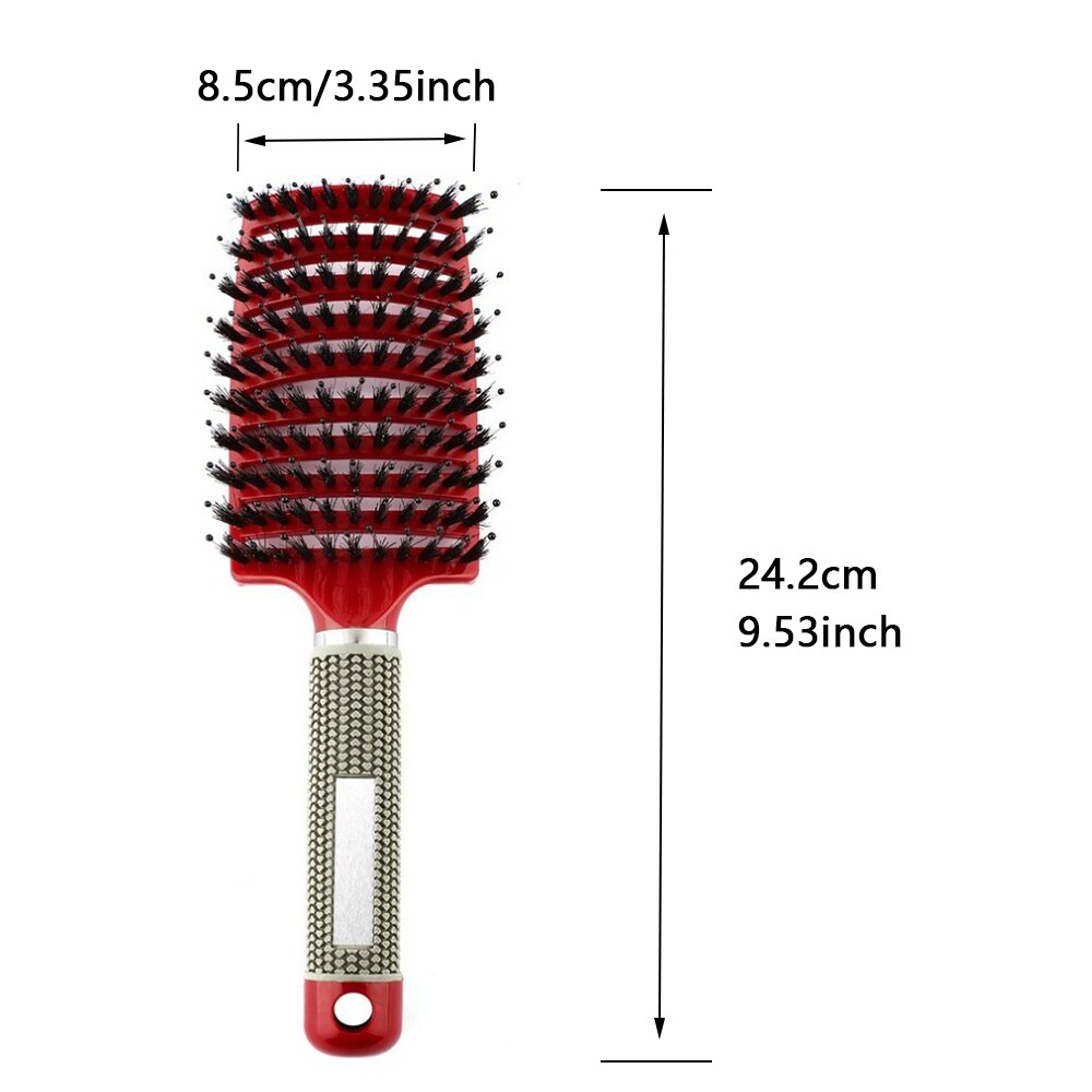Peine cepillo de pelo Afro peines profesionales de peluquería peluca para reflejos cortes de pelo salón herramientas femeninas accesorios extensiones: red