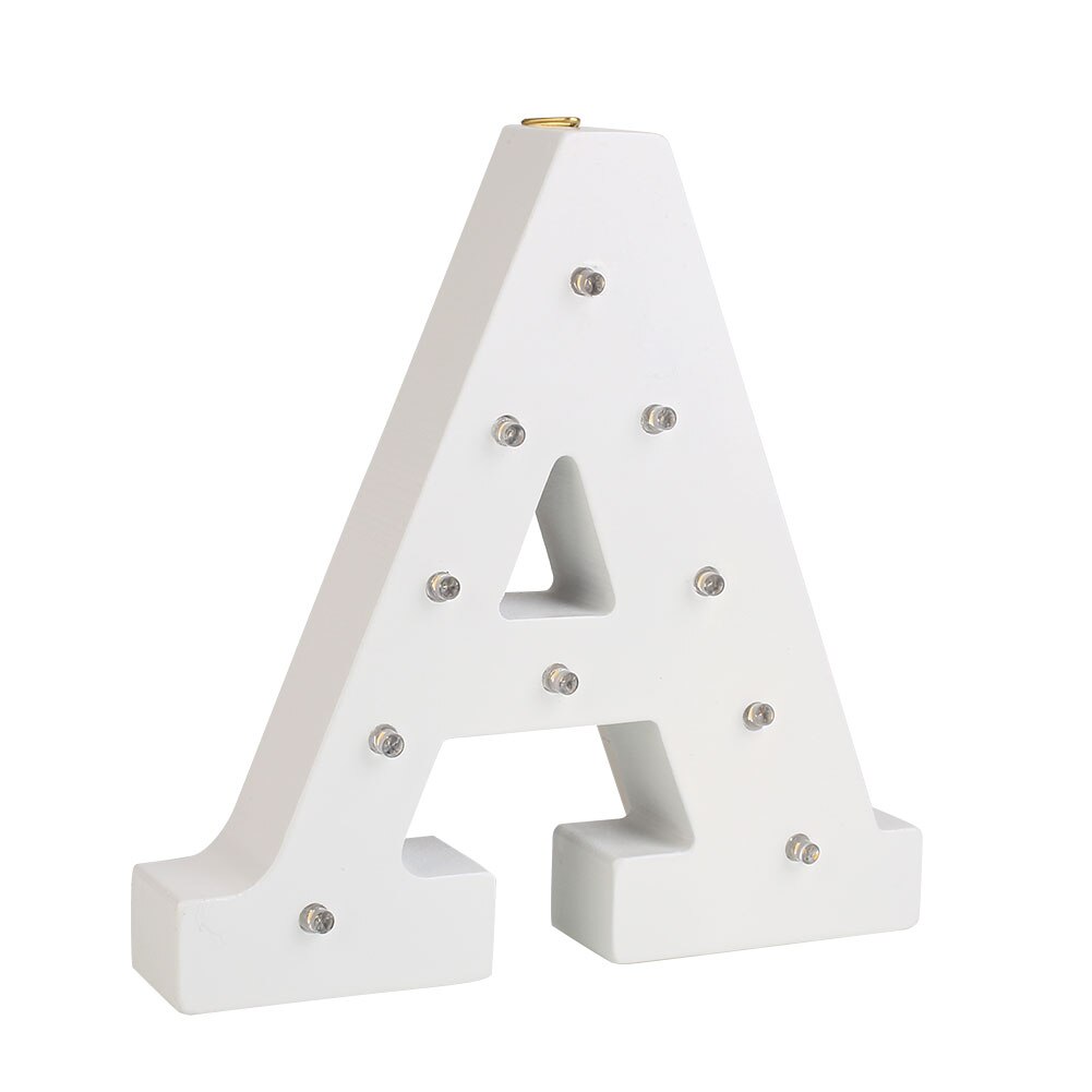 26 lumière veilleuse Alphabet lettres veilleuse lettre lampe LED: A