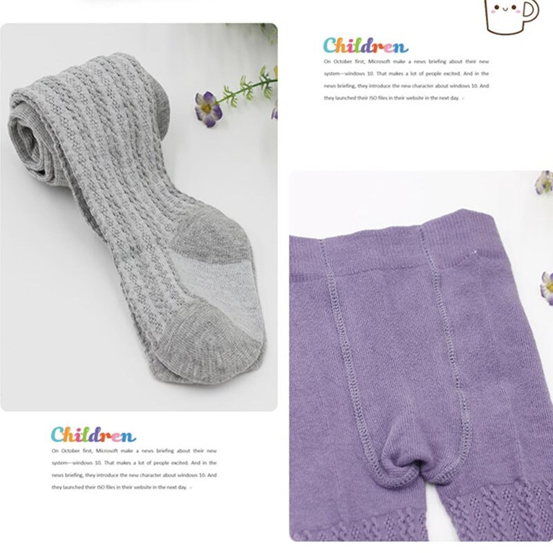 Kleinkind Baby freundlicher Baumwolle Strumpfhosen Strumpfhosen Strumpfwaren Warme Strümpfe 6M-3T