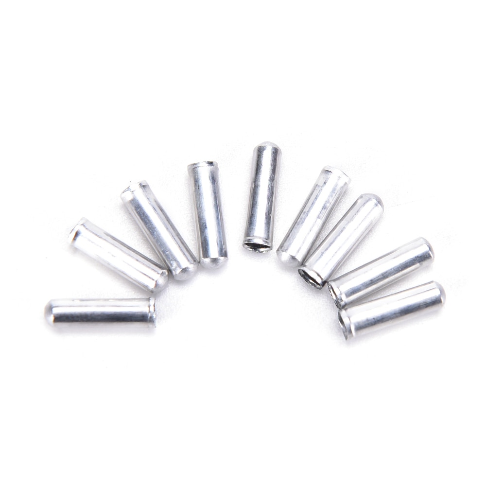100 PCS Silver Color Bicycle Bike Shifter Brake Cable Tips Caps End Crimp Tool Accessories