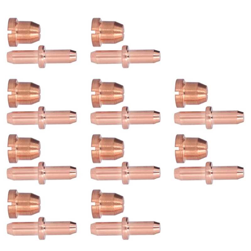 Electrode Tip Kit Torch Parts 10 Set Plasma Cutter Consumables for TC80 for Spreading Arc Plasma Nozzle torch Nozzle Kit