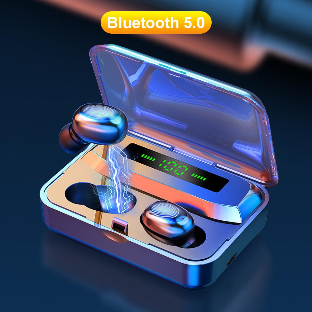 A1 Tws Bluetooth 5.0 Draadloze Waterdichte Smarts Touch Stereo Oortelefoon Met Microfoon