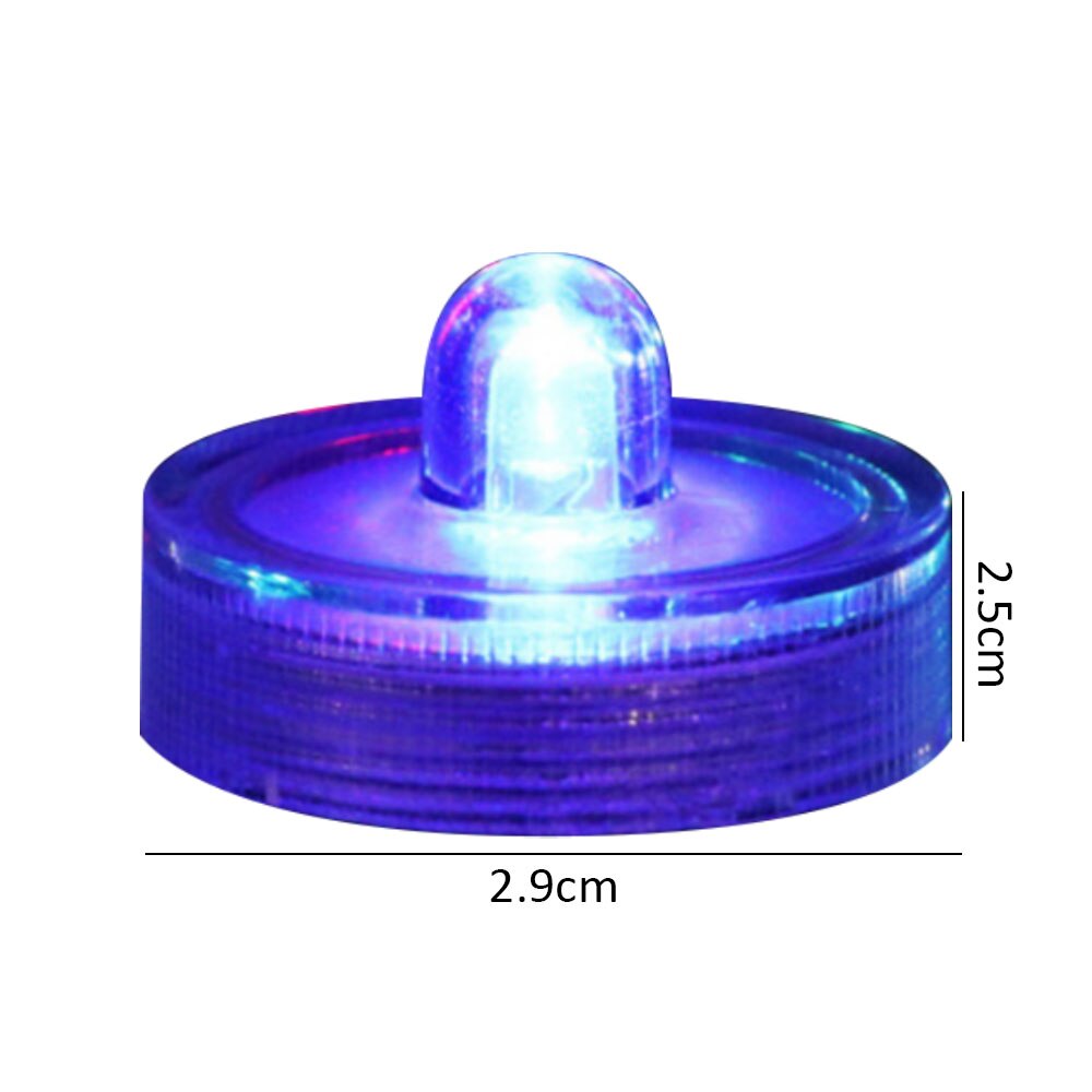 12 Teil/los Wasserdichte LED Teelicht Simulation Kerze Hochzeit Tauch Unterwasser Kerze Lichter Für Weihnachten Hochzeit Party Deko: RGB-Blitz