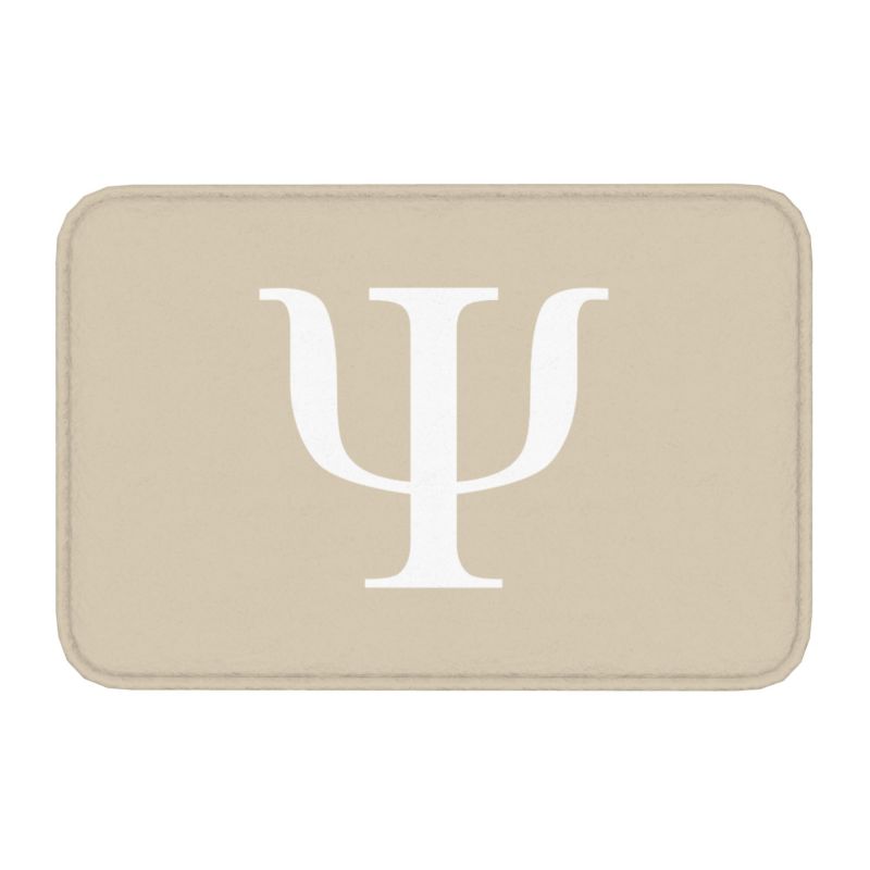 Custom Psychology Marble Psi Symbol Doormat Anti-Slip Entrance Room Door Floor Mat Psychologist Teacher Garden Carpet Rug: PURPLE