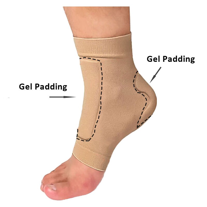 2 Stuks Gewatteerde Skate Sokken Elastische Gel Bandage Mouw Beschermen Voorkant van Voet en Scheen Voor Hockey Schaatsen Paardrijden en Hoge Laarzen: Violet