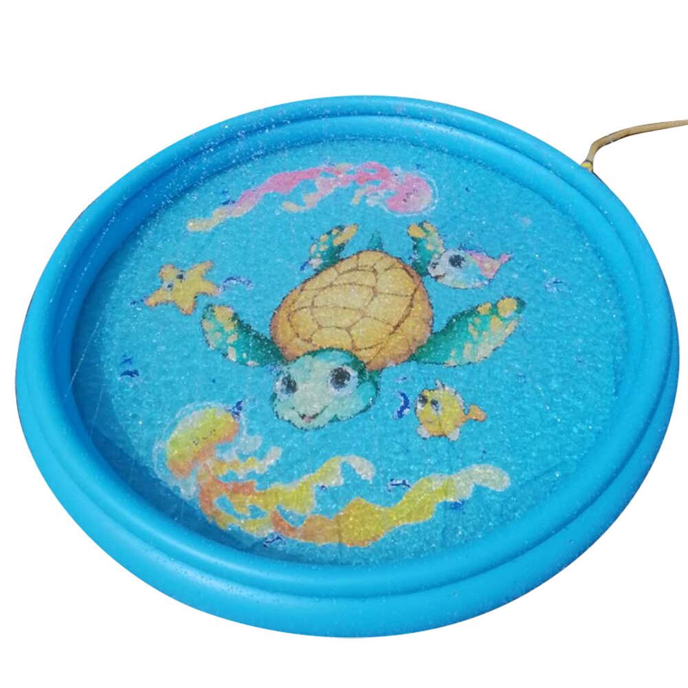 freundlicher Nette Schildkröte draussen Aufblasbare Streuen Spritzen matt Wasser sprühen Kissen Spielzeug