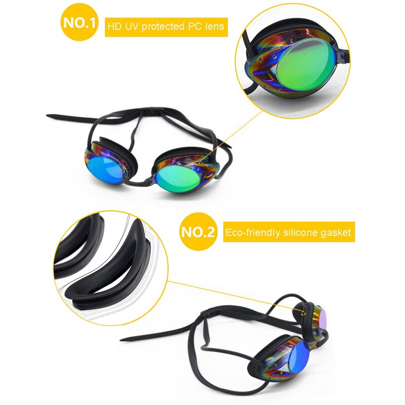 Swimming Goggles Men Women Swim Goggles Diopter Waterproof Anti Fog UV Swimming Pool Goggles Adult Swim Glasses