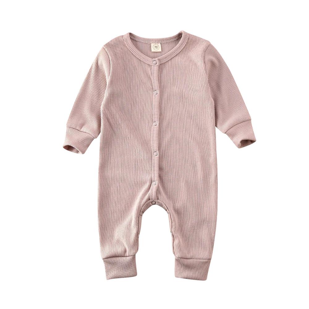 Solide enfants bébé fille garçon automne hiver vêtements tricoté barboteuse combinaison tenue globale: A / 18M