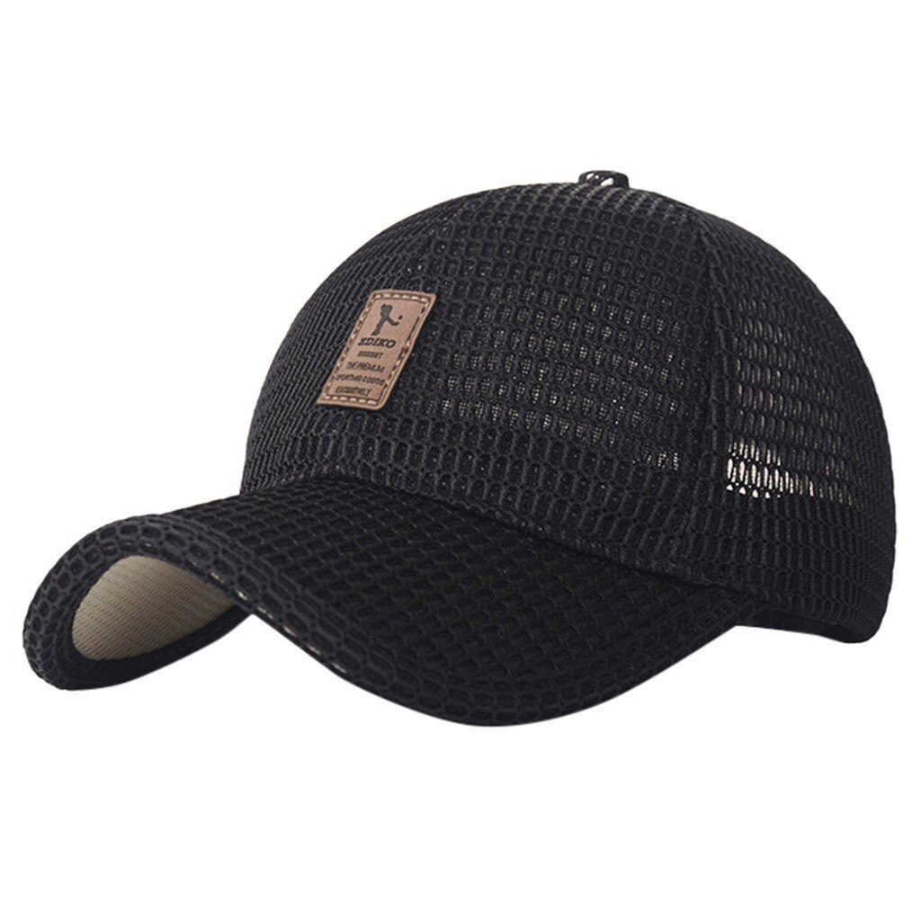 Men's summer hat Solid Breathable Outdoor Sun Protection Hat Wild Baseball Cap кепка с козырьком #j3s