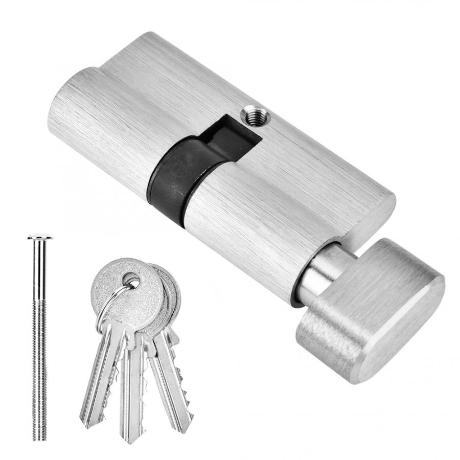 65mm Copper Single Open Lock Cylinder Wooden Bedroom Door Lock Cylinder with Keys cerradura puerta