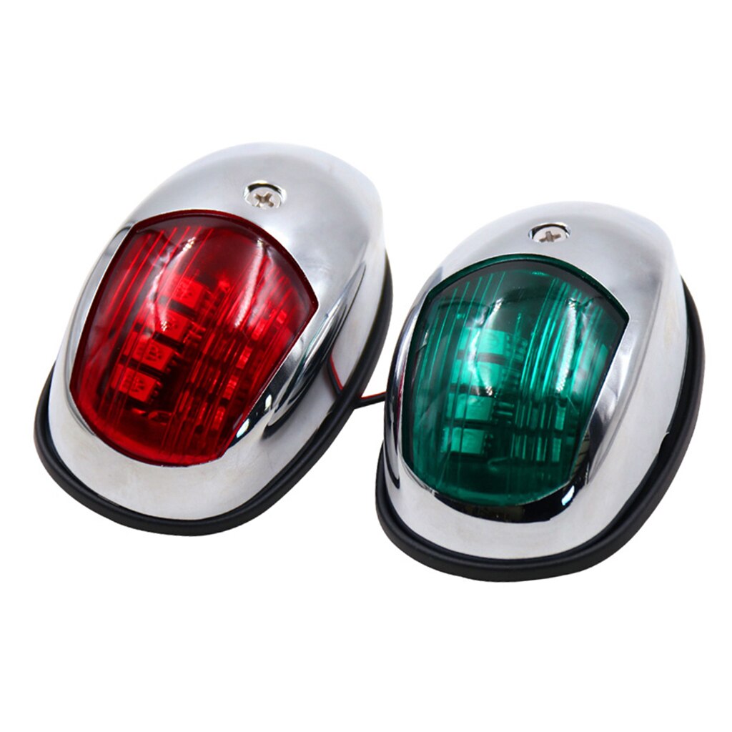 2 Pcs Boat Side Mount LED Stern Anchor Navigation Light For Yacht Speedboat Marine Port ABS Sealed Boat Accessories Marine