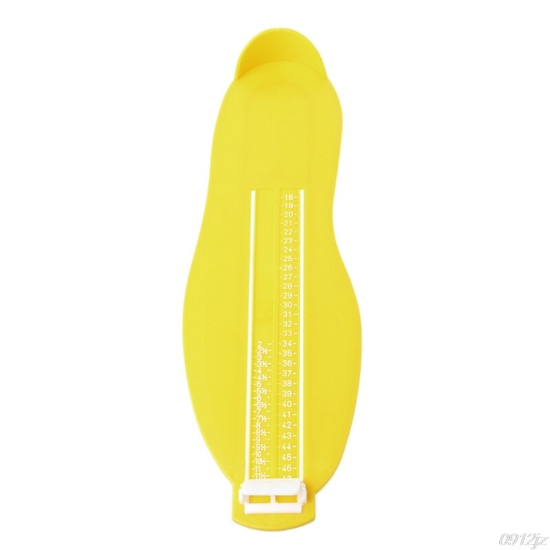 Dispositivo de medición del pie para adultos, herramienta de medición del pie: Amarillo