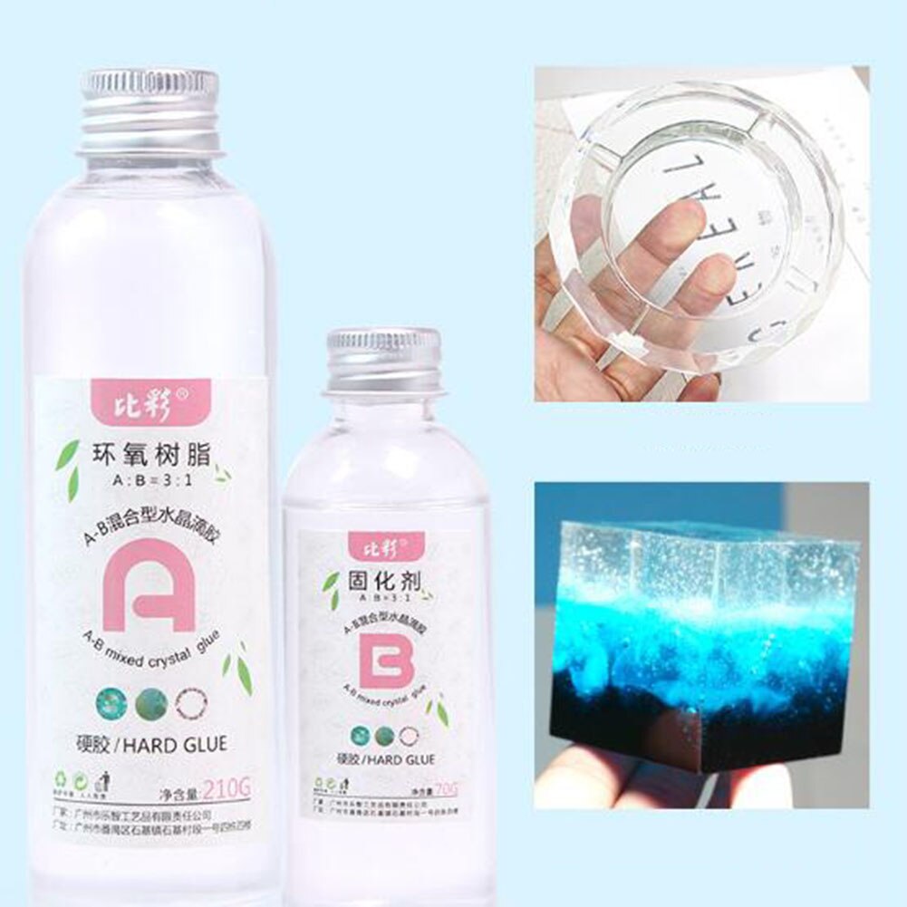 Epoxy Adhesive Clear Resin Epoxy DIY Jewelry Making Home Decoration High Adhesive Anti-Yellow Solvent Resistance AB Glue