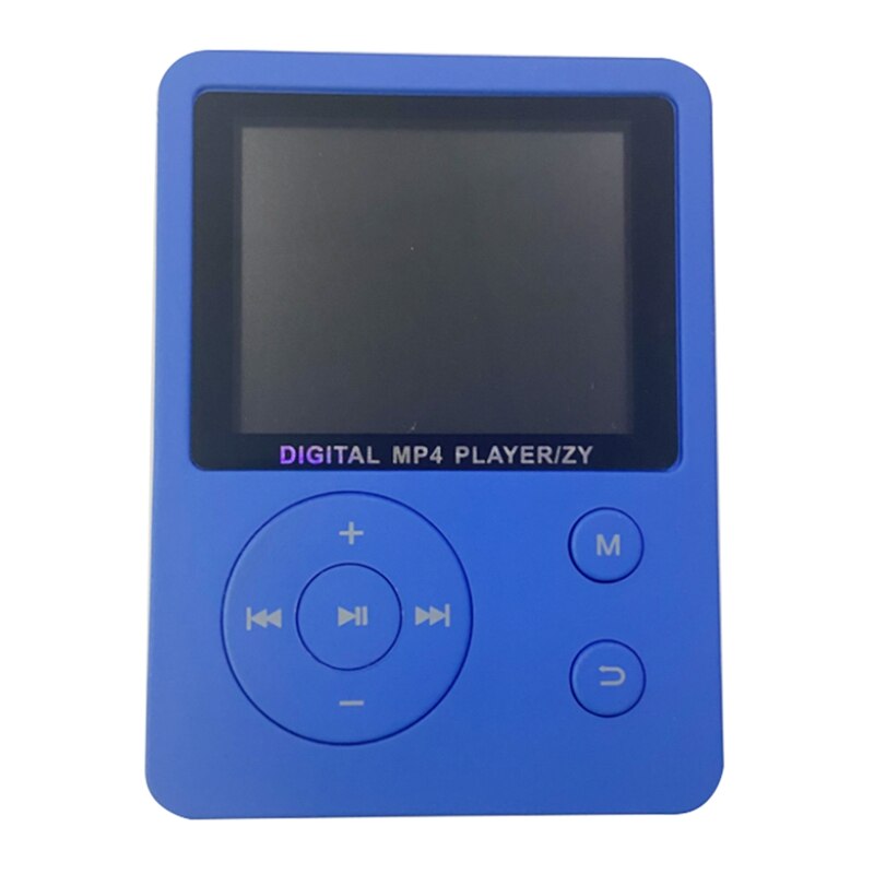 MP4 Player, 3.5 mm Headphone Port,Radio Music Playback Device 1.8 Inch TFT Screen: Blue
