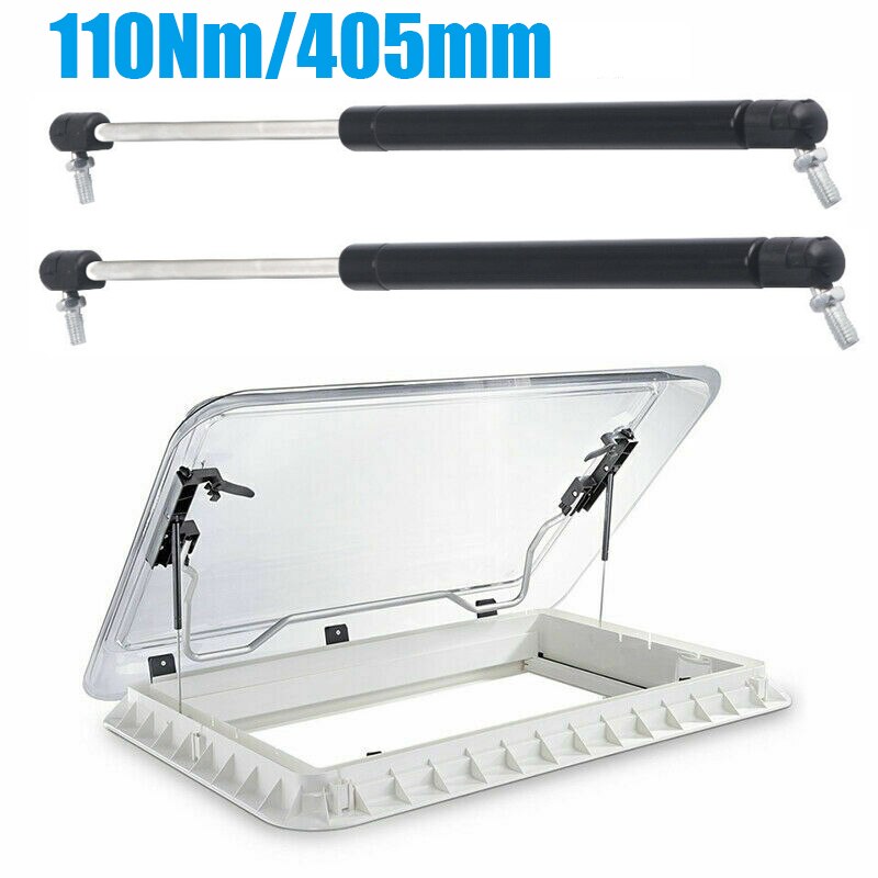 2X Strut Spring Support Arm Caravan Campervan Gas Locker 110N 405mm Car Accessories Interior Parts Car Products For car: Default Title