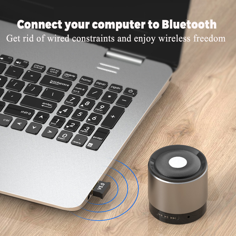 Bluetooth Adapter 5.0 Usb Bluetooth Desktop Computer Notebook Bluetooth Ontvanger Zender 5.0 Voor Geen Bluetooth Computer