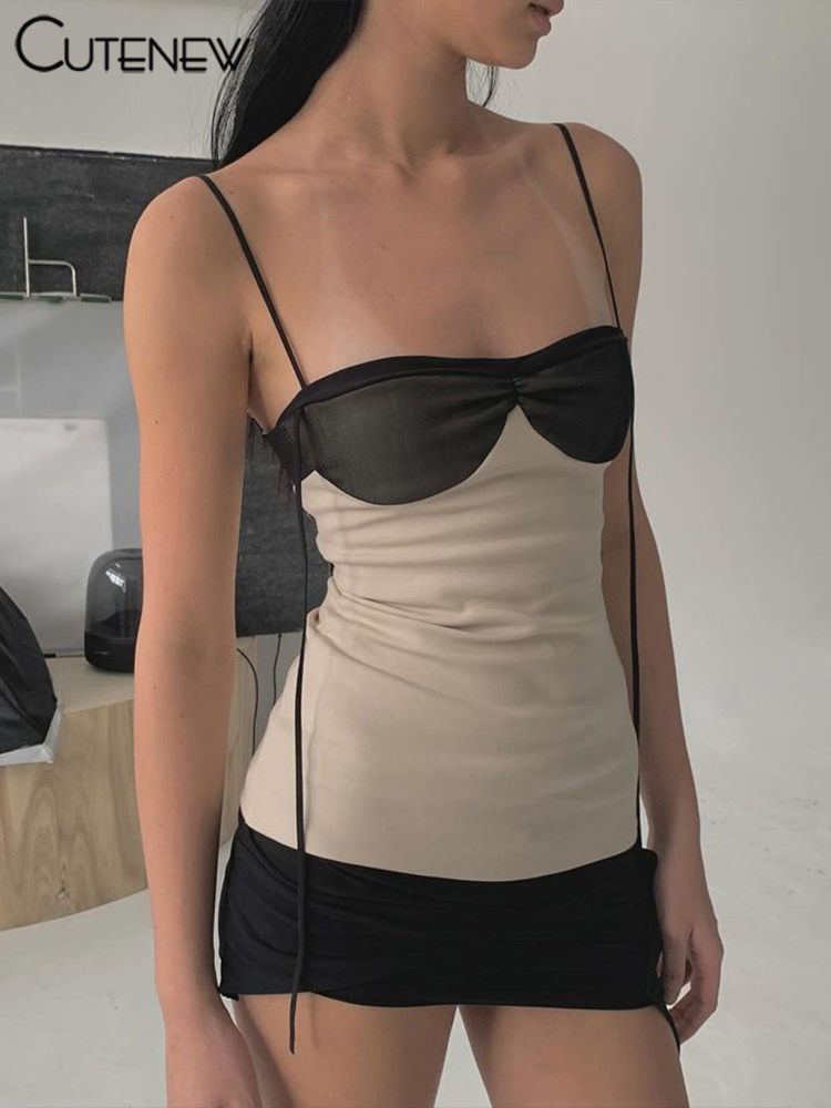 Cutenew Getäfelten Frauen Mini Kleid Concise Quaste Patchwork Eingewickelt Brust Unregelmäßige Backless Super-Kurze Vestido Trend Streetwear
