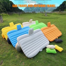 Cama hinchable de aire para coche, accesorios de coche, cama de viaje, paño de flocado, para viajes al aire libre