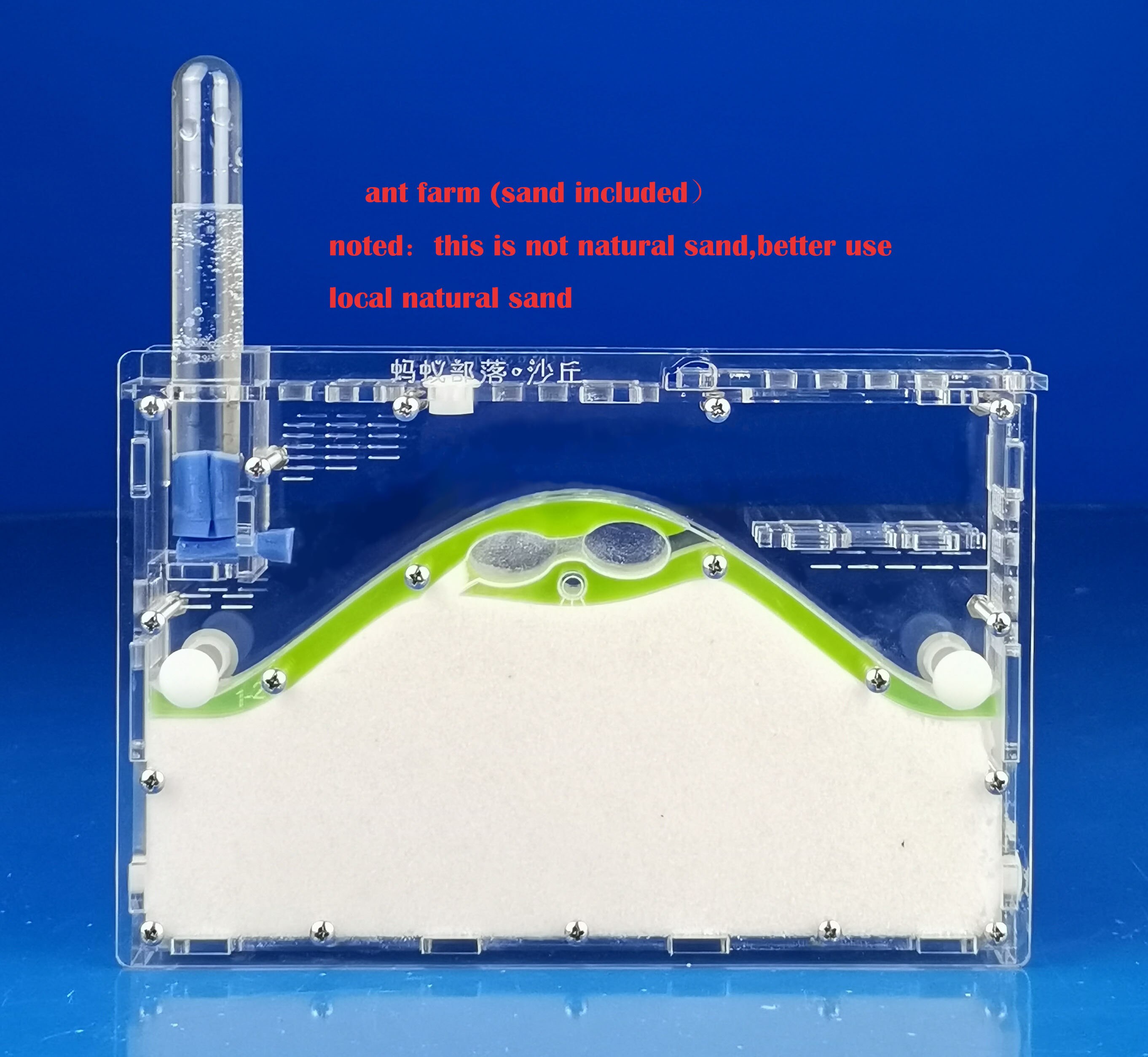 ant hill Transparent Acryl Ant Farm,Natural Ecological Insect Ant House SandCastle Ants Nest, pet mania for house ants: sand include