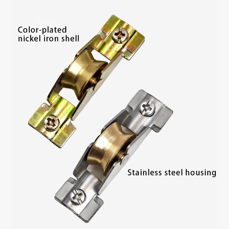 4 Pack V Groove Wheel Heavy Duty Caster Wheels Sliding Gate Rollers Pressure Bearing Pulley V-Shaped Bracket Roller