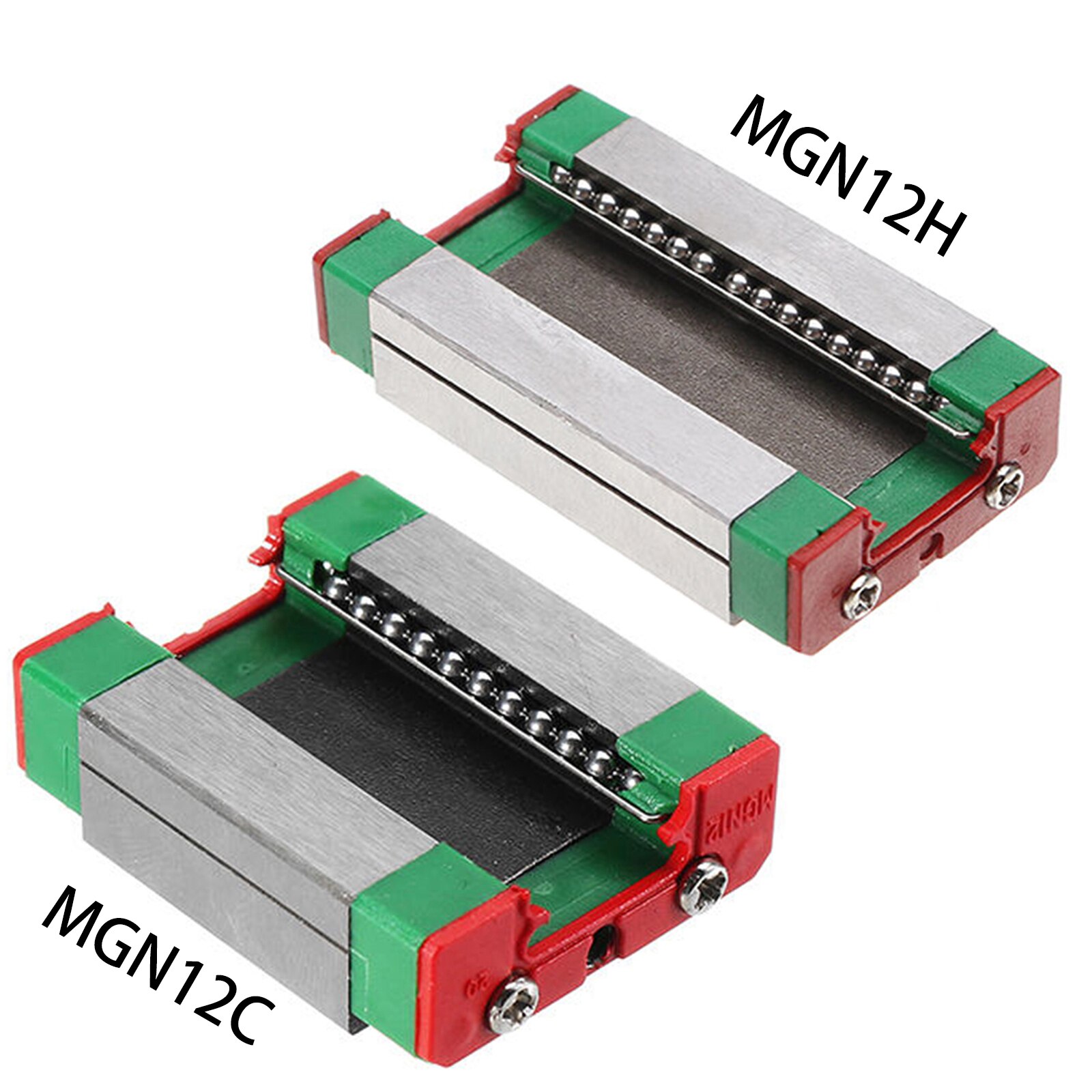 12mm Linear Rail Block Linear Rail Guide Tool Rail Guide CNC Tool Width Home Tools Linear Carriage MGN12H Linear Rail Block