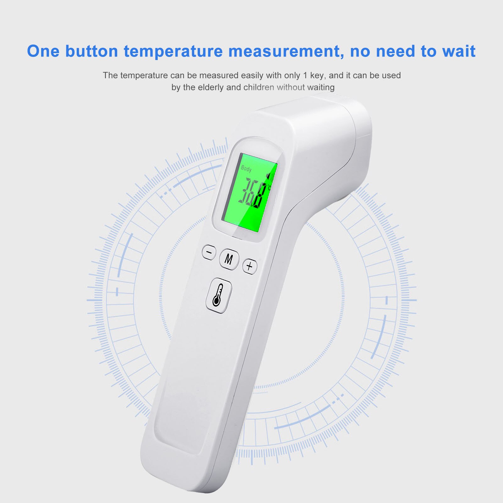 Pulse Oximeter Finger Clip Heart Rate Monitor And Digital thermometer Non-contact Infrared Thermometer For Body