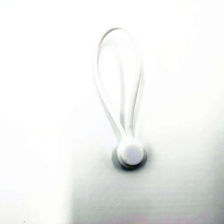 Enrouleur de câble magnétique, 10 pièces, support de bobine magnétique pour téléphone portable, Type casque, casque, organisateur de câbles, stockage de câbles de données: WHITE