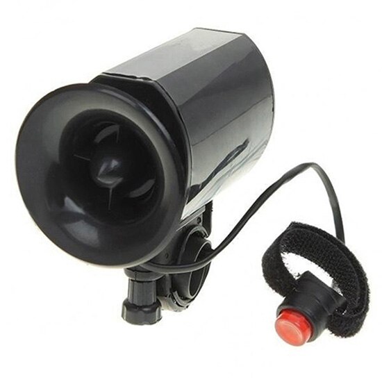 MTB Bicycle Electronic Bell Loud Horn Cycling Hooter Siren Alarm Bell Ultra Loud Bell 6 Sound Effects Waterproof Alarm Speaker