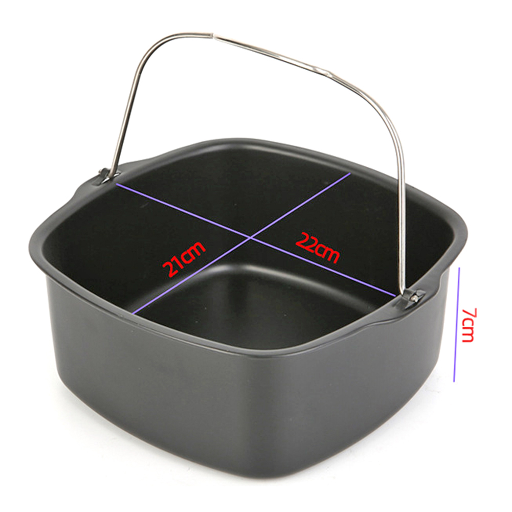7 Inch/8 Inch Bread Loaf Pan Non-Stick Bread Toast Box Mold Round Cake Pan BPA Free for Baking Bread for Air Fryer Accessories: WHITE