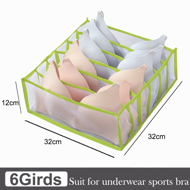 7 Compartiment Jeans Organizer Closet Organizer Closet Divider Lade Organizer Opvouwbare Ondergoed Organizer: Oranje