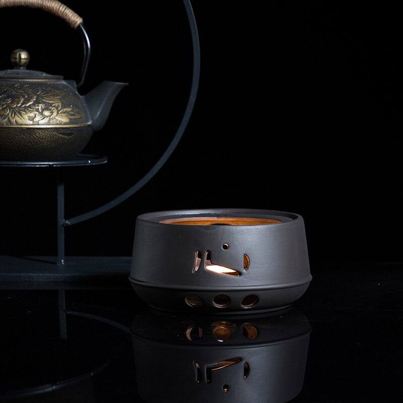 Tekanne keramisk isolasjon bunnvarmer blomst te varmere kaffe vann melk te gryteholder bunnvarmer teware oppvarming japansk