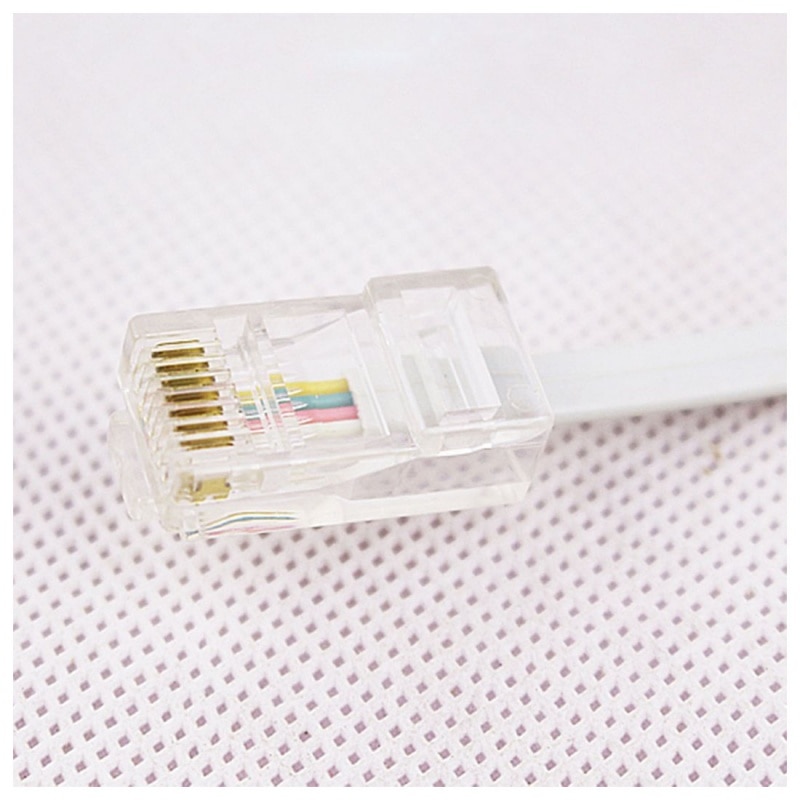 2 sokkel 8 p 4c / rj45 hann  rj11 6 p 4c til hunn m / f adapter telefon ethernet