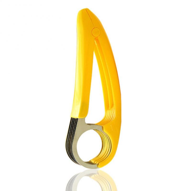 Manual Slicers Banana Slicer Stainless Steel Banana Cutter Vegetable Sausage Slicer Fruit Chopper Cucumber Knife Kitchen Gadgets: Default Title