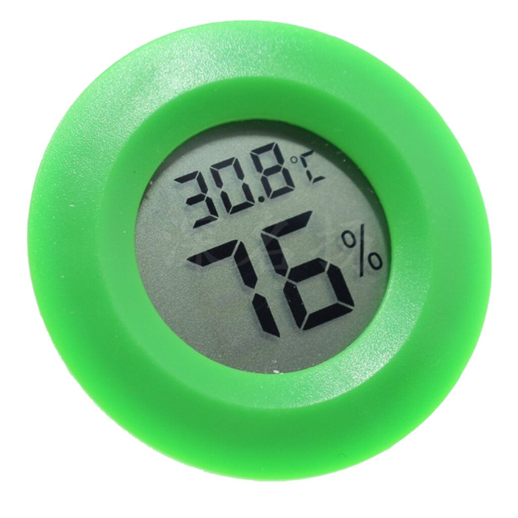 Reptile Thermometer Humidity Hygrometer For Reptile Snakes Tank Vivariums: Green